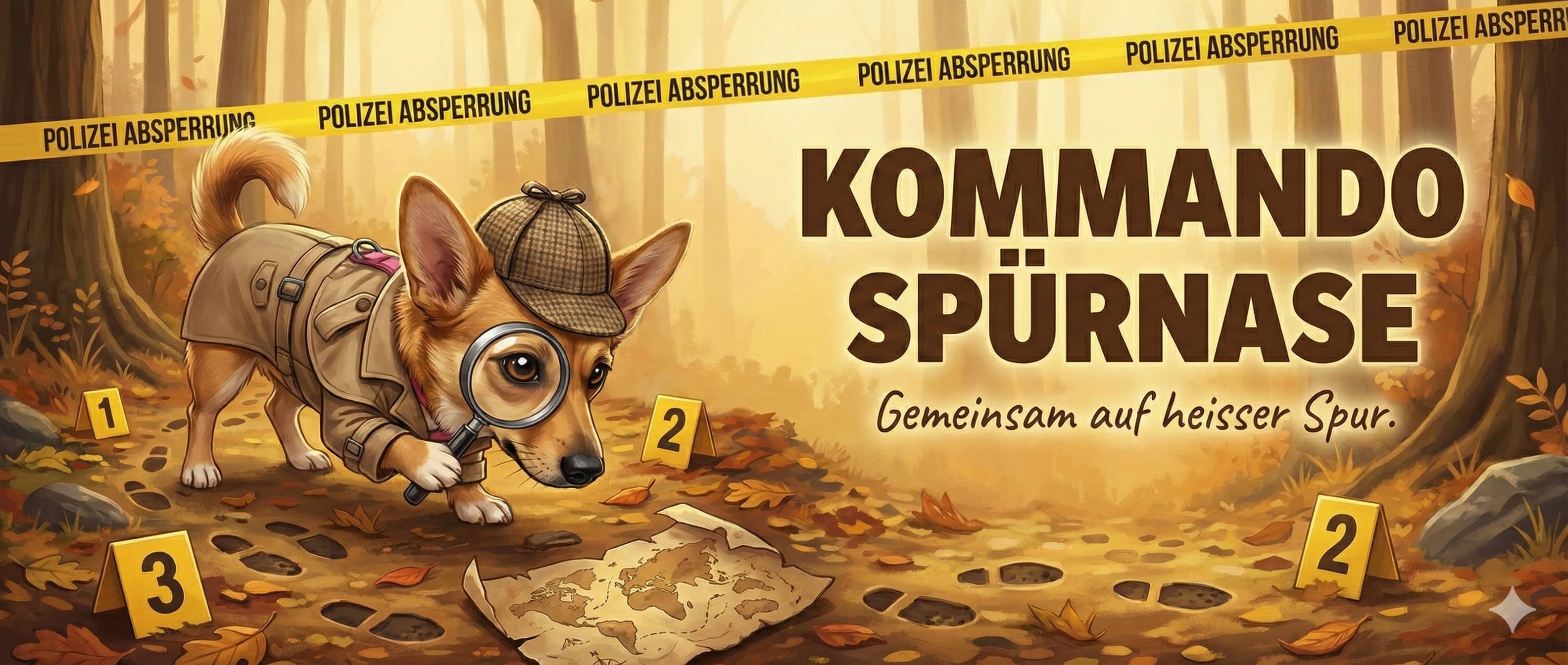 Hund bei der Nasenarbeit